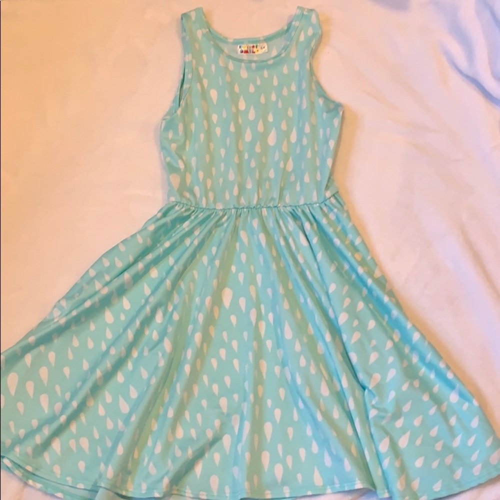 DotDotSmile Blue Raindrop Tank Dress